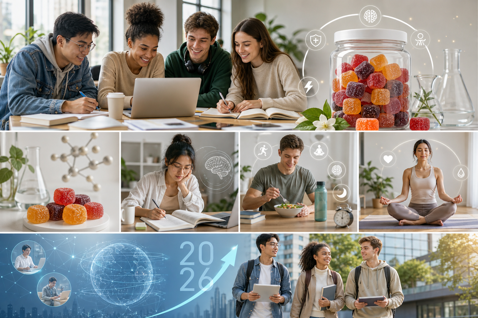 Student Health Nutrition Gummies for Study Focus 2026
