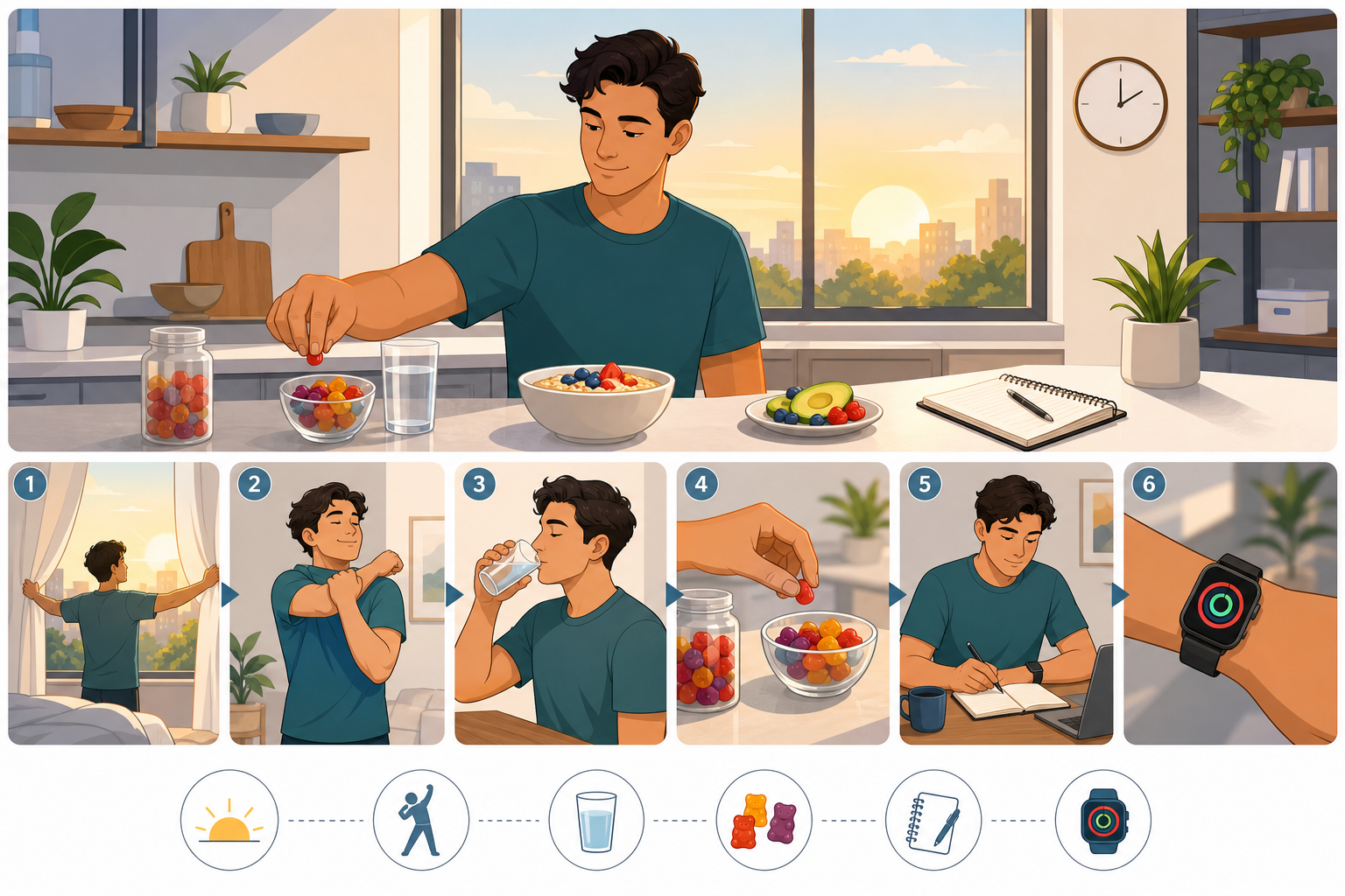 Step 3: Enhance Your Morning with Gummy Supplements